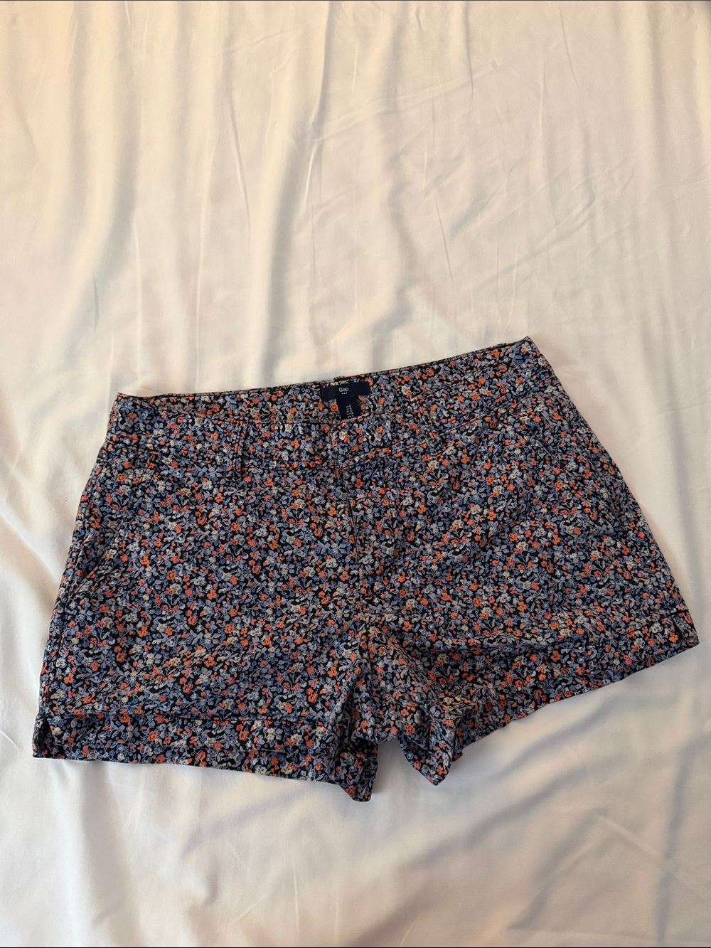 GAP Floral Print Women’s Shorts - Navy with Pink & Light Blue